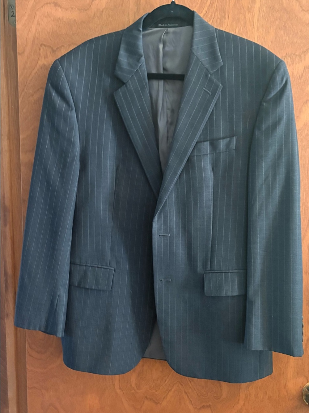 Lauren, Ralph Lauren, pinstripe suit, jacket, or blazer